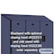 Salsbury Industries Wardrobe Locker, 45" W, 24" D, 76" H, (3) Wide, (6) Openings, Blue 22364BLU - alternate 8